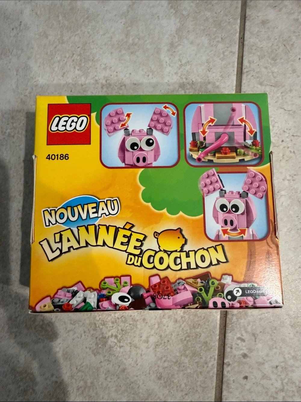 LEGO Pink Pig New Year Building Set - 40186
